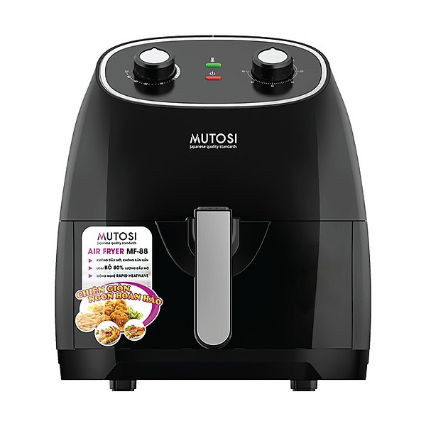 Nồi Chiên Không Dầu Mutosi Công Nghệ Mới Rapid Air Mf-88 (5.0 Lít) – Hàng Chính Hãng