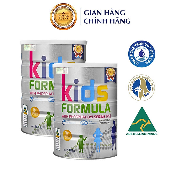 Combo 2 HộP Sữa Bột Hoàng Gia Úc Kids Formula Bổ Sung Dưỡng Chất Cho Trẻ Royal Ausnz 900G