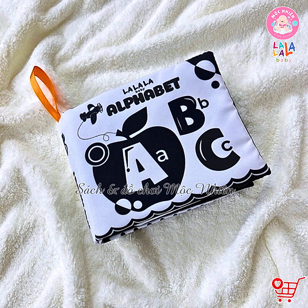 Sách vải Lalala baby kích thích thị giác cho bé sơ sinh 0 đến 12 tháng