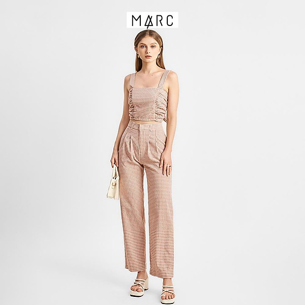 Áo croptop nữ Marc Fashion gingham nơ sau FAVH050722