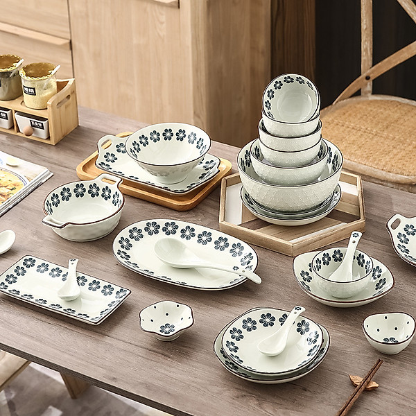 Bộ Bát Đĩa Chén Đĩa Gosu Men Sáng Đẹp Cao Cấp