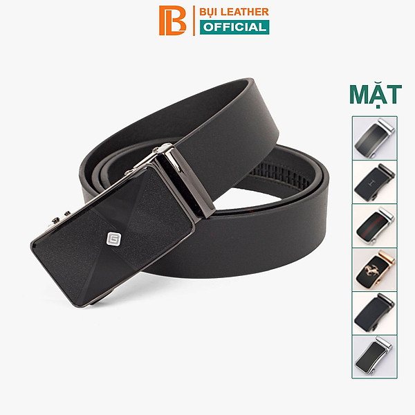 Thắt lưng nam, dây nịt nam da bò thật nguyên tấm Bụi Leather L110 - Khóa tự động, nhiều mặt khóa tùy chọn - Bảo hành 12 tháng