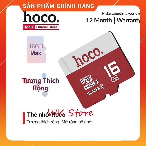 Thẻ nhớ Hoco 16Gb Class 10 tốc độ cao (hàng chính hãng)