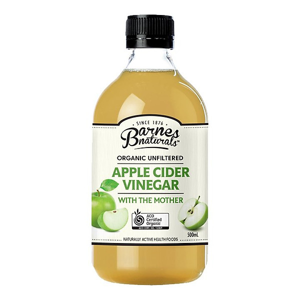 Giấm táo hữu cơ (có giấm cái) Organic Apple Cider Vinegar (with mother) - BARNES NATURAL