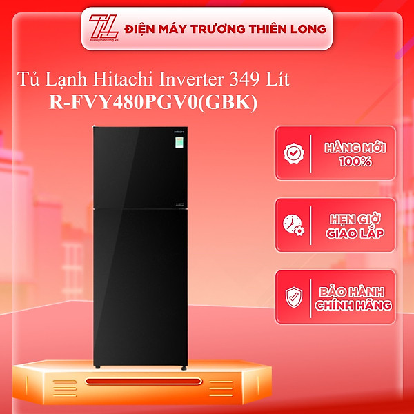 Tủ lạnh Hitachi Inverter 349 lít R-FVY480PGV0(GBK) Model 2020 -Hàng chính hãng (chỉ giao HCM)