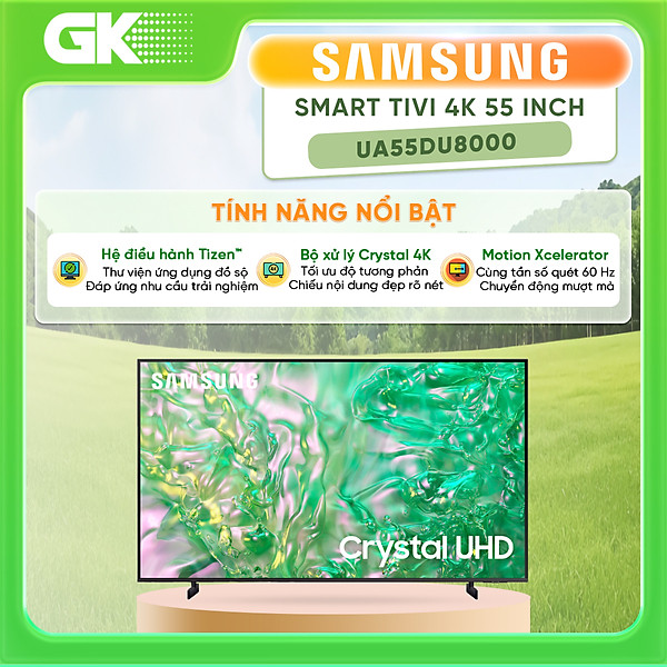 UA55DU8000 - Smart Tivi Samsung 4K 55 inch UA55DU8000 - Hàng Chính Hãng - Chỉ Giao Hồ Chí Minh