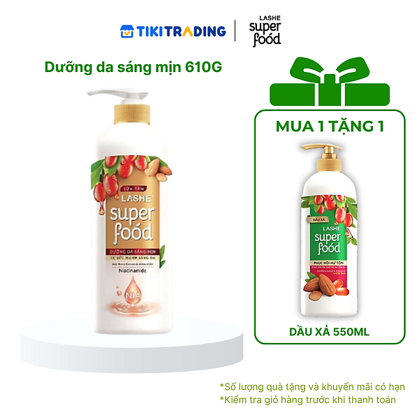 SỮA TẮM LASHE SUPERFOOD 610G