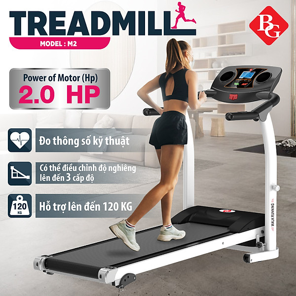 BG Máy chạy bộ điện đơn năng Model M2 TREADMILL (hàng nhập khẩu)
