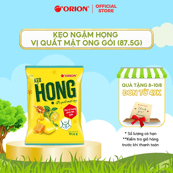 Kẹo ngậm HỌNG vị quất mật ong gói 87.5G