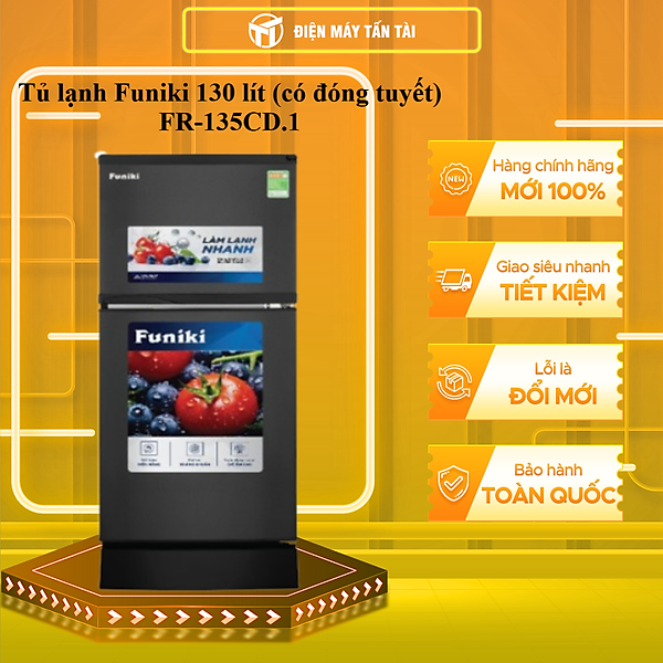Tủ Lạnh Funiki FR 135CD.1 130L - Hàng Chính Hãng (Chỉ Giao HCM)