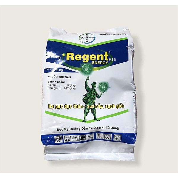 Sản phẩm tải gốc trừ sùng, rệp gốc, dế...Bayer: Regent2kg