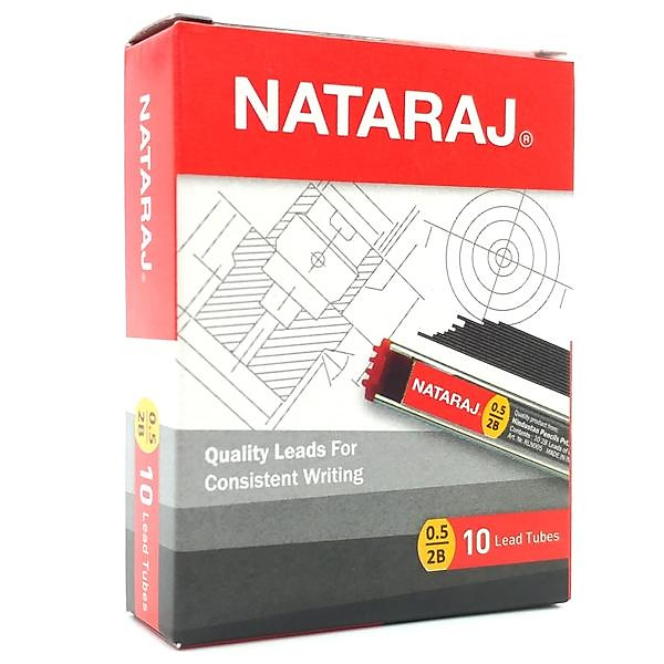 Ruột Bút Chì Bấm 2B 0.5mm - Nataraj 402479