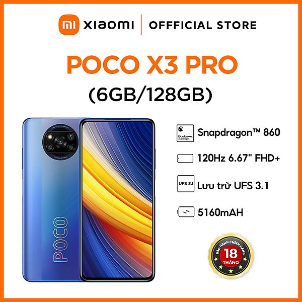 Điện thoại Xiaomi Poco X3 Pro (6GB/128GB) – Hàng Chính Hãng