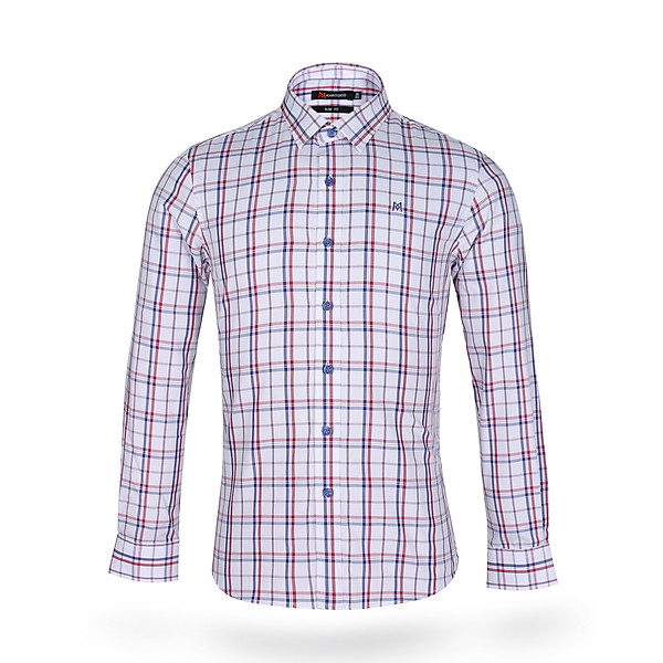 Áo sơ mi nam tay dài form ôm slim fit Khatoco A1MD468S1-CNCR291-2502-D