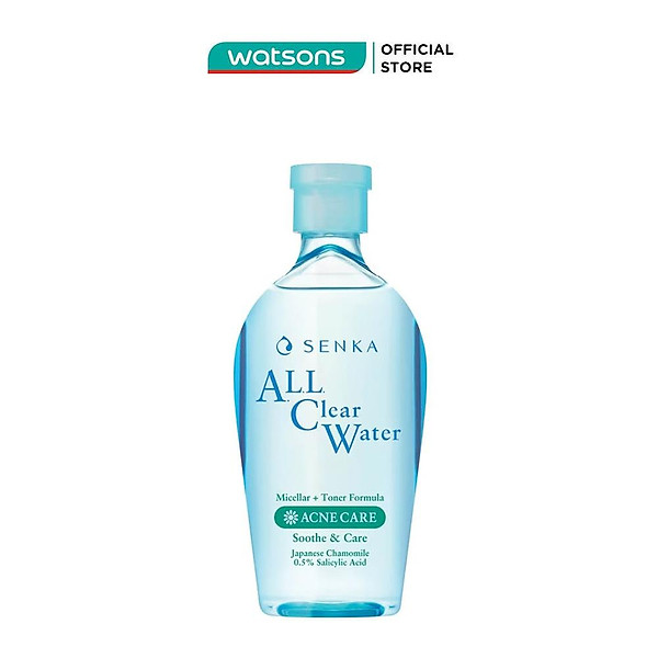 Nước Tẩy Trang Senka All Clear Water Micellar + Toner Formula Acne Care 230ml