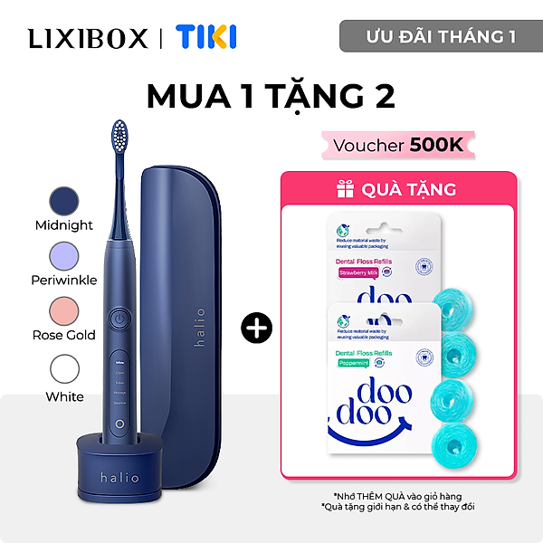 Bàn Chải Điện Halio Sonic Whitening Toothbrush Pro