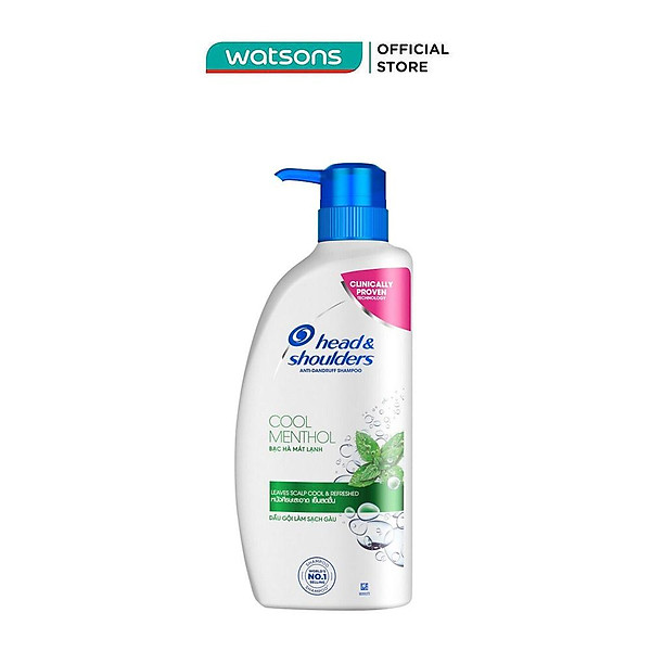 Dầu Gội Head & Shoulders Bạc Hà Mát Lạnh Cool Menthol Anti-Dandruff Shampoo 850ml