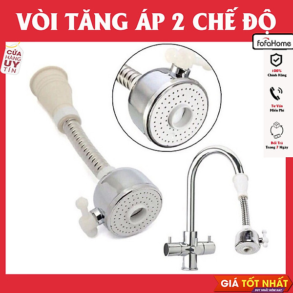 Đầu Vòi Xịt Nước Tăng Áp Cho Vòi Bồn Rửa Vòi Rửa Chén Đầu Nối Vòi Rửa Bát Tăng Áp Xoay 360 Độ Điều Chỉnh Thoải Mái
