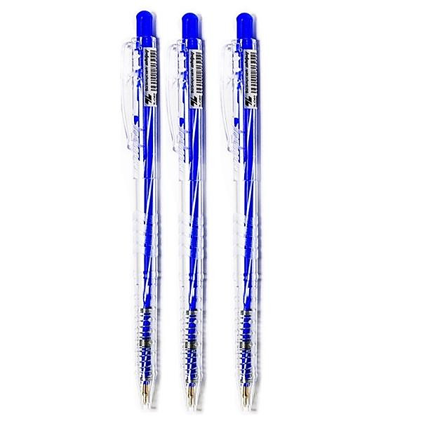 Vỉ 3 Bút Bi 0.5 mm Thiên Long TL-089 - Mực Xanh