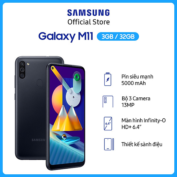 Điện Thoại Samsung Galaxy M11 (3GB/32GB) –  Hàng Chính Hãng