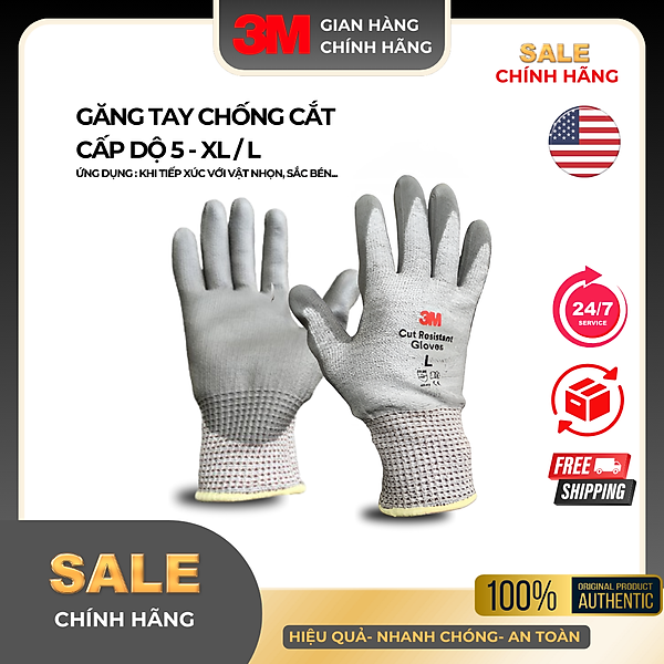 Găng Tay Chống Cắt 3M Cấp Độ 5 Cut Resistant Gloves