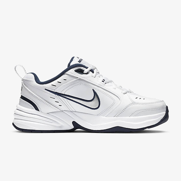 Giày tập luyện nam NIKE AIR MONARCH IV - WHITE/METALLIC SILVER - 10 US