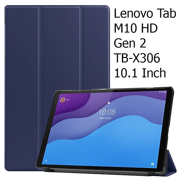 Bao Da Cover Dành Cho Máy Tính Bảng Lenovo Tab M10 Gen 2 TB-X306 10.1 Inch Hỗ Trợ Smart Cover