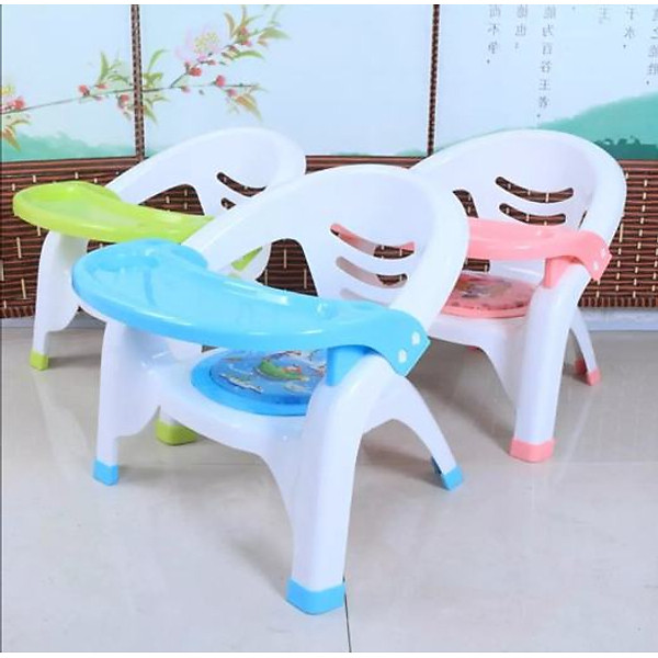 Ghế Ăn Dặm Đa Năng Cho Bé Nhựa PP Không Độc Hại- Chân Tựa Chắc, Gấp Gọn Dễ Di Chuyển, Lớp Đệm Cao Su - Hàng Chính Hãng MINIIN