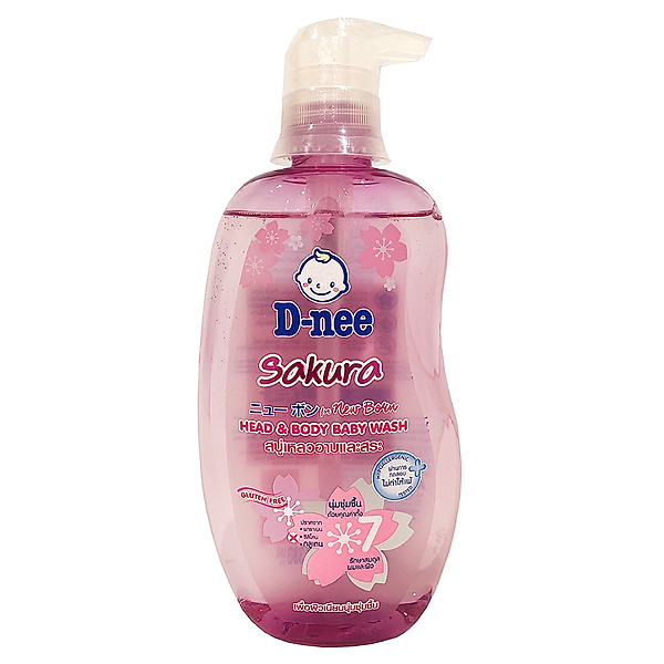 Tắm Gội Toàn Thân Baby Hồng D-Nee Dành Cho Bé Dưới 3 Tuổi (380ml)