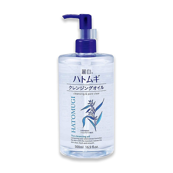 Dầu Tẩy Trang Dưỡng Ẩm Và Làm Sáng Da Hatomugi Ý Dĩ (500ml)