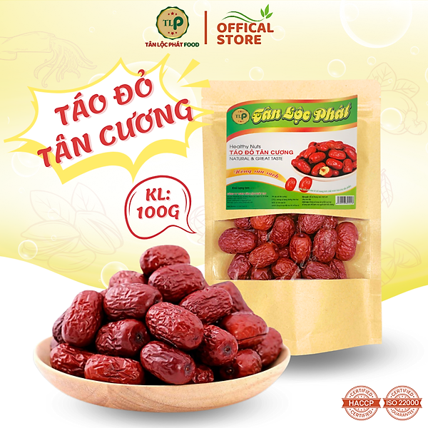 TÁO ĐỎ TÂN CƯƠNG TÂN LỘC PHÁT - BỊCH 100G