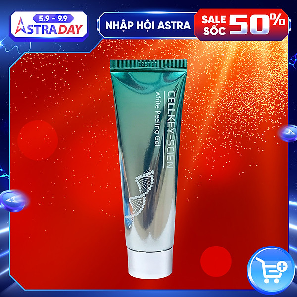 Tẩy Da Chết Tế Bào Gốc Thực Vật Dưỡng Ẩm Trắng Da Và Se Khít Lỗ Chân Lông Cellkey-Scien White Peeling Gel 50Ml