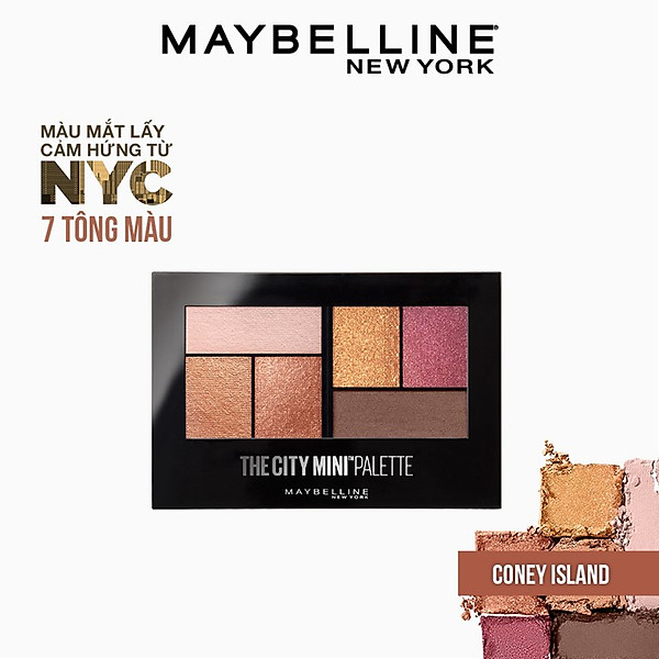 Bảng Phấn Mắt Maybelline New York 6 Màu The City Mini Palette 6.1G