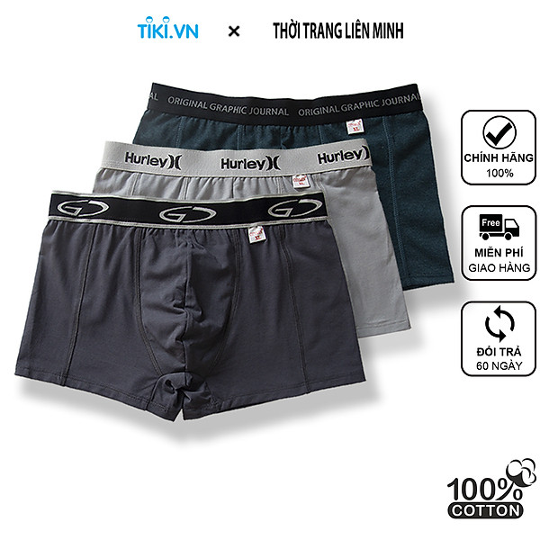 Combo 2 Quần lót nam boxer nhiều lưng cao cấp vải cotton co dãn 4 chiều sịp đùi nam CITYMEN - Giao màu ngẫu nhiên