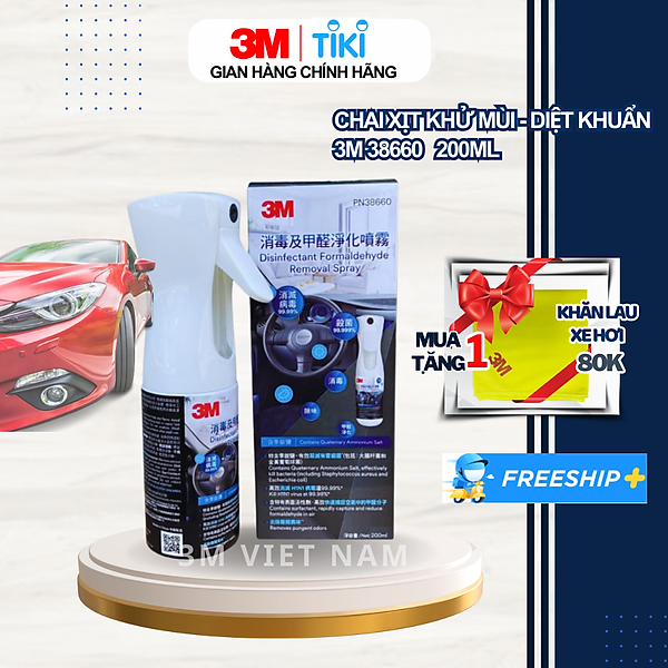 Chai xịt khử mùi - diệt khuẩn 3M Air Freshener Spray 38660 200ml