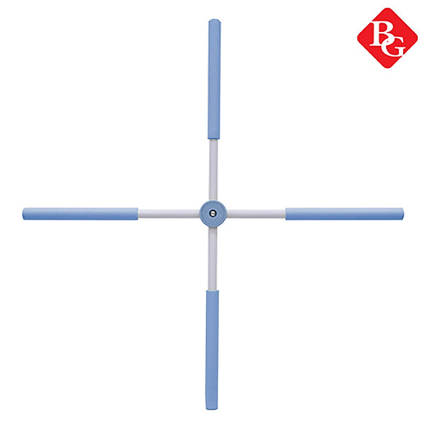 Gậy tập thẳng lưng Blue BG, thanh gậy tập yoga chống gù lưng, mở vai hình chữ thập