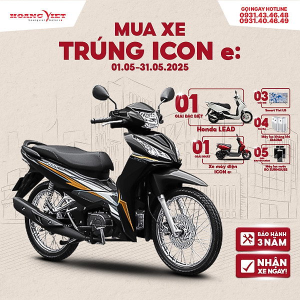 Xe máy Honda Wave RSX 2024 - Phiên Bản Đặc Biệt