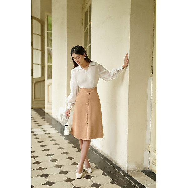 OLV - Chân váy Caramel Button Skirt