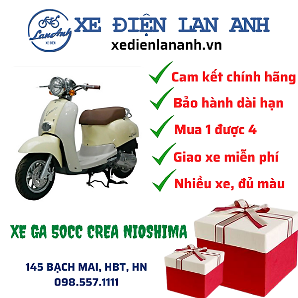 Xe Ga Nioshima Crea 50Cc hover