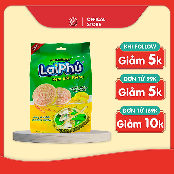 Bánh Cookies Lai Phú Kem Sầu Riêng 210G