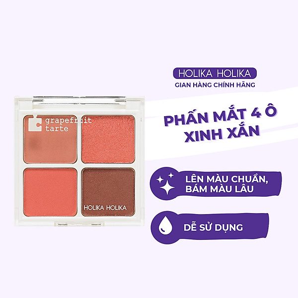 Phấn Mắt 4 Ô Holika Holika Piece Matching Shadow Palette