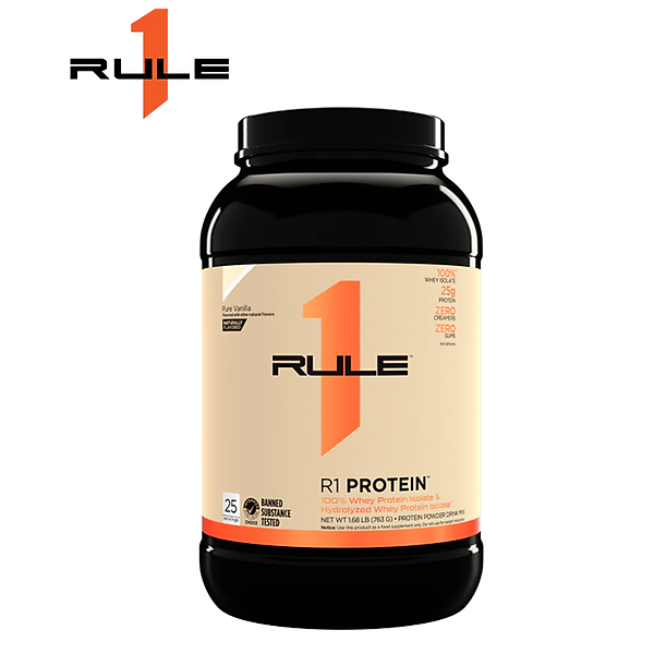 Sữa tăng cơ hương vị tự nhiên Rule 1 Protein Isolate/ Hydrolysate Naturally Flavored 1.68 - 1.72lb tặng Rule 1 Sample