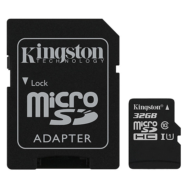 Thẻ Nhớ Micro SDHC Kingston 32GB Class 10 (Có Adapter)