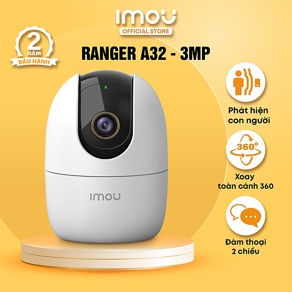 Camera IMOU wifi A22EP 1080P 2M xoay 360 độ đàm thoại 2 chiều - Hàng chính hãng