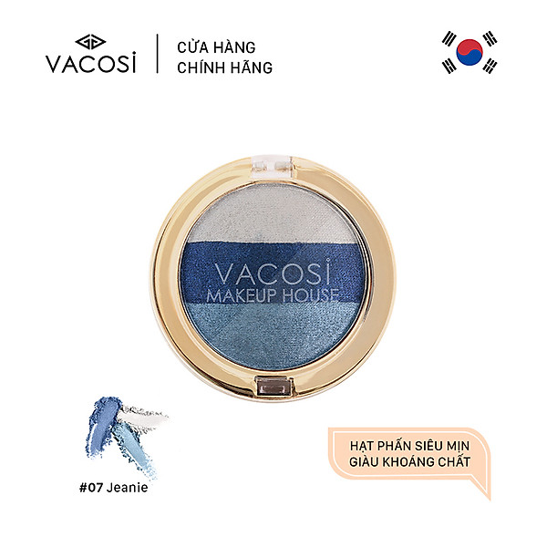 Phấn Mắt (Hộp Tròn) Vacosi Trio Eyeshadow