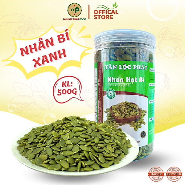NHÂN HẠT BÍ TÂN LỘC PHÁT - HŨ 500G