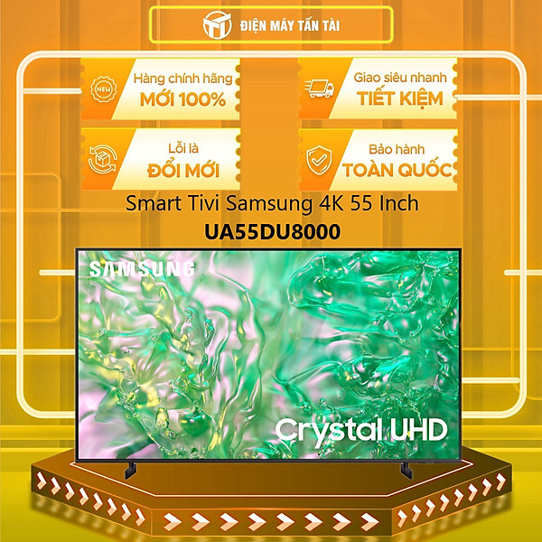 Smart Tivi Samsung 4K 55 inch UA55DU8000 55DU8000 - Hàng chính hãng - Chỉ giao HCM