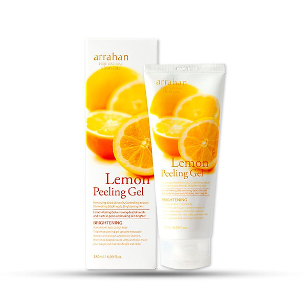 Gel Tẩy Da Chết Làm Sạch Sâu Và Giúp Trắng Da Arrahan Lemon White Peeling Gel 180Ml