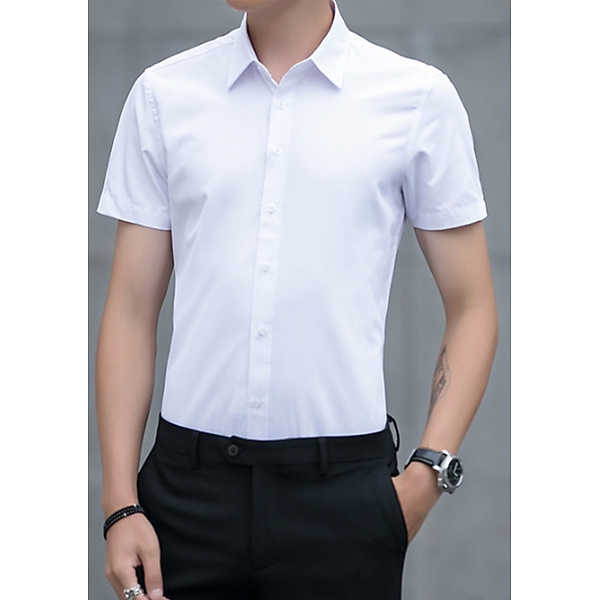 Áo sơ mi nam ngắn tay vải sơ mi chống nhăn cao cấp Áo Sơ Mi Nam Ngắn Tay Vải Sơ Mi Chống Nhăn Cao Cấp