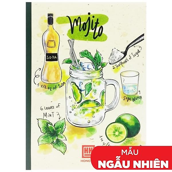 Vở Cocktail - 4 Ly Ngang 200 Trang ĐL 70g/m2 - Hồng Hà (Mẫu Màu Giao Ngẫu Nhiên)